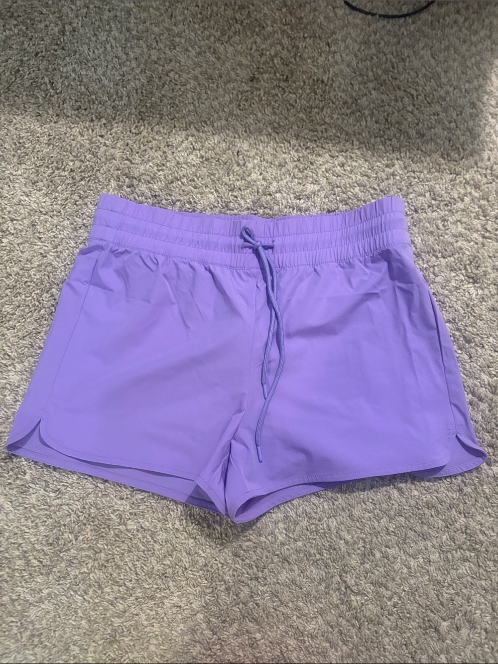 Eddie Bauer Women’s Lavender Athletic Shorts with Drawstring